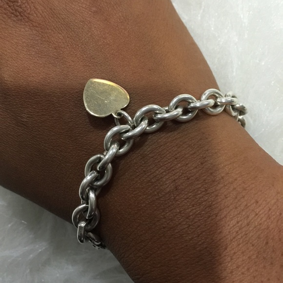 Jewelry - 925 Chunky Heart Bracelet