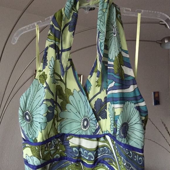 Sassy halter dress, open back.