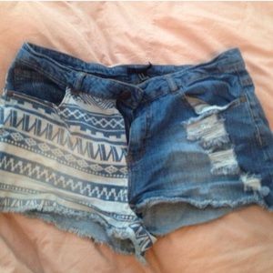 Tribal print shorts