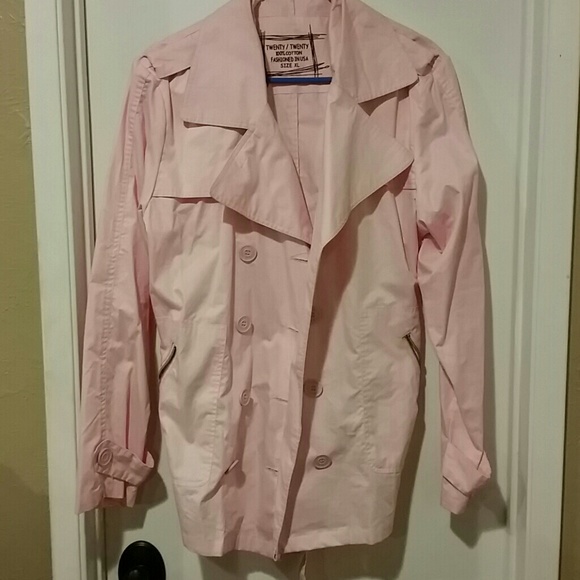Pink mid thing trench coat