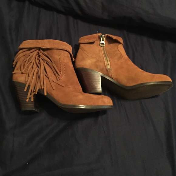 Fringe booties