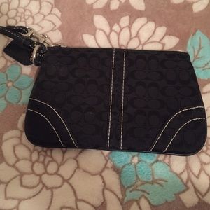 Black Coach wristlet