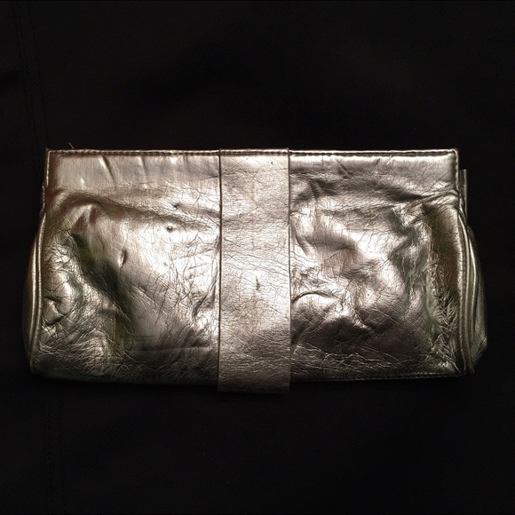 Silver clutch/shoulder bag - Picture 2 of 4