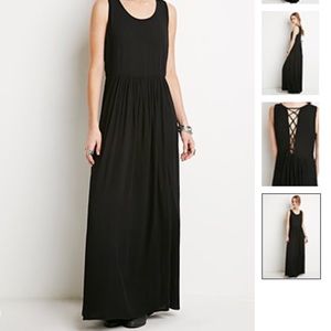 Black maxi dress