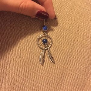 Blue Dreamcatcher naval ring!