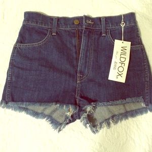 Wildfox high rise shorts