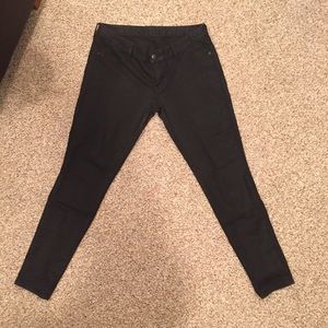 Black Coated Denim Jeans