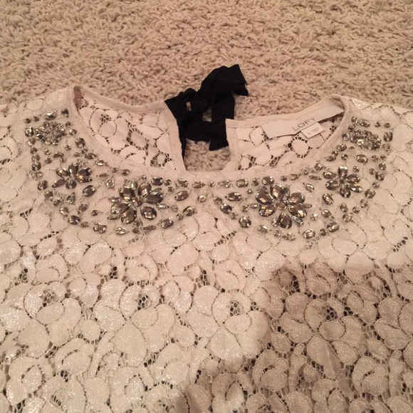 Loft lace embellished top - Picture 2 of 3