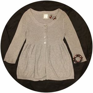 Gray baby doll sweater