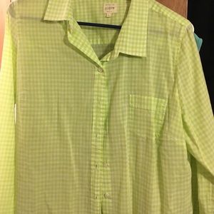 Jcrew gingham button up