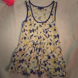 Yellow and Grey American Eagle Tank