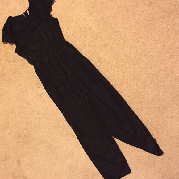Black Jumpsuit with Lace