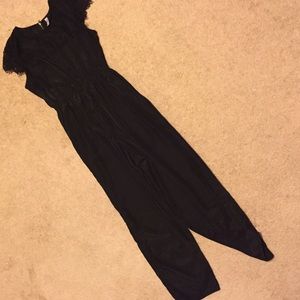 Black Jumpsuit with Lace