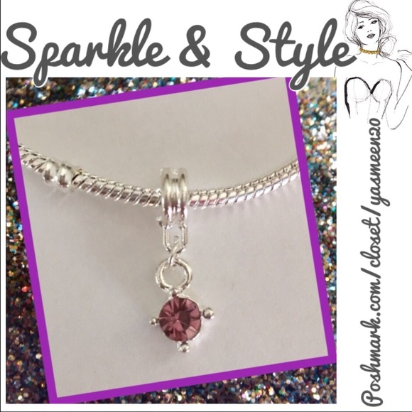 Accessories - Light purple rhinestone charm