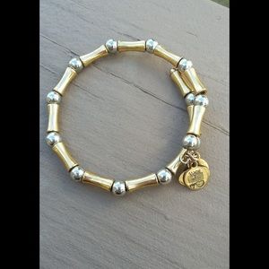 Alex and ani Mykonos bangle bracelet gold silver
