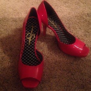 Jessica Simpson Hot Pink open toe Heels!