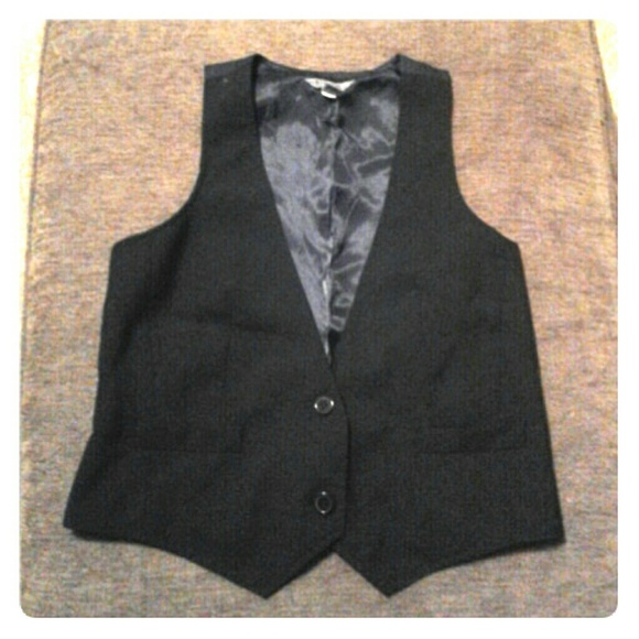 Vintage black vest-L