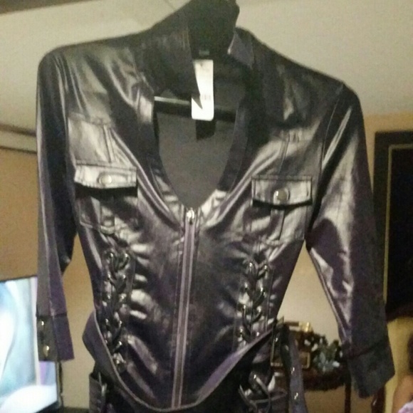Leather dress
