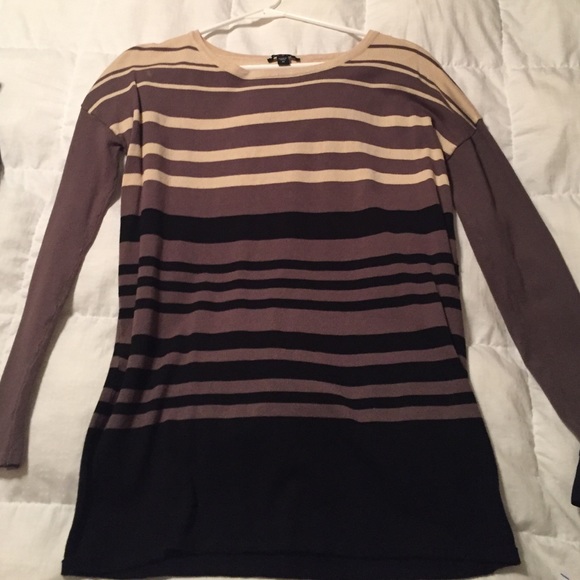 Brown striped sweater