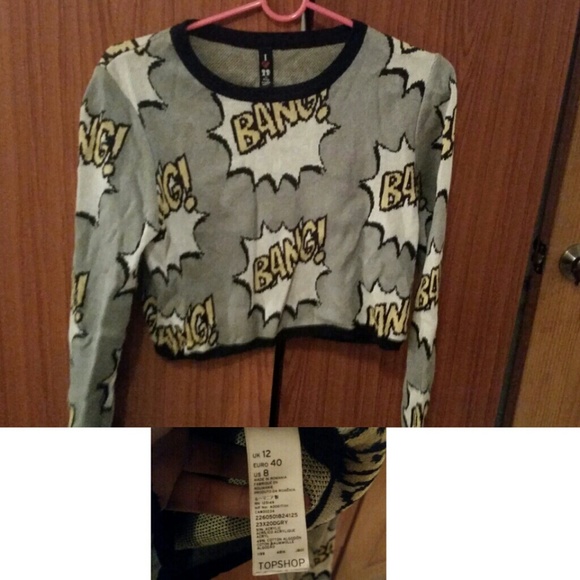 Top shop crop sweater