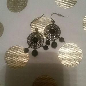 Black drop earrings