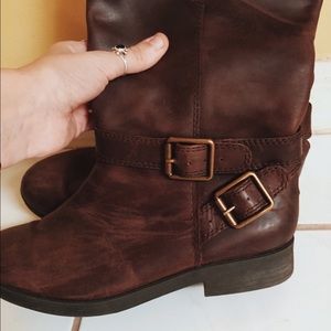 Lucky Brand Leather Boots Size 8