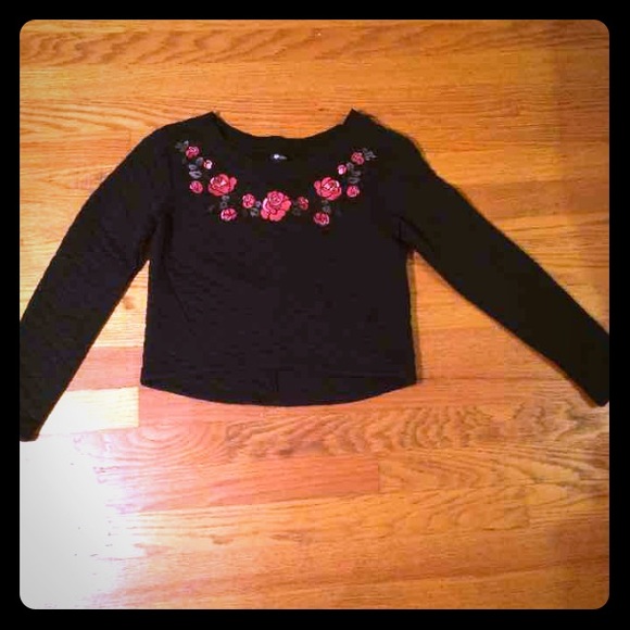 Floral croptop(Sweater)