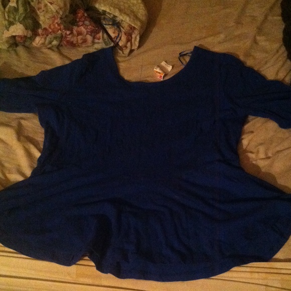 Royal blue peplum shirt :)