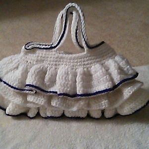 Ruffled Tote Bag