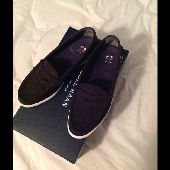 Cole Haan canvas loafers