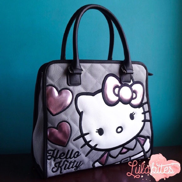 Hello Kitty Handbags - Hello Kitty Gray Quilt Tote