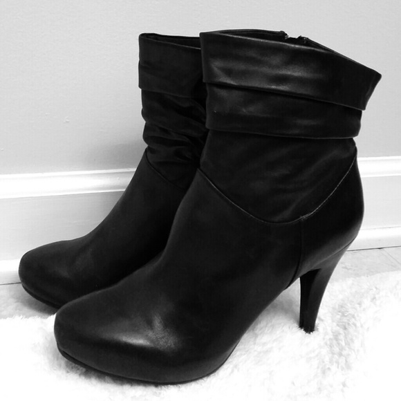 Black Slouchy Ankle Boots