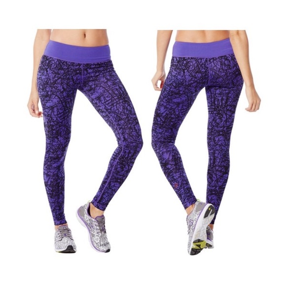 SOLD-Zumba scribble long leggings