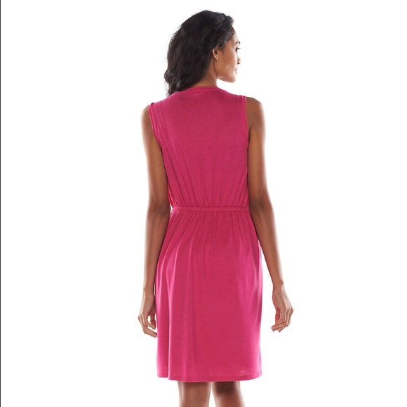 Gray Henley Dress - Picture 2 of 2