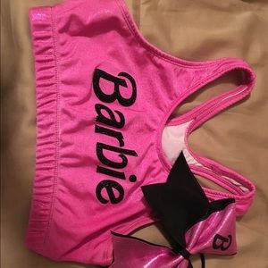 Barbie sports bra + bow