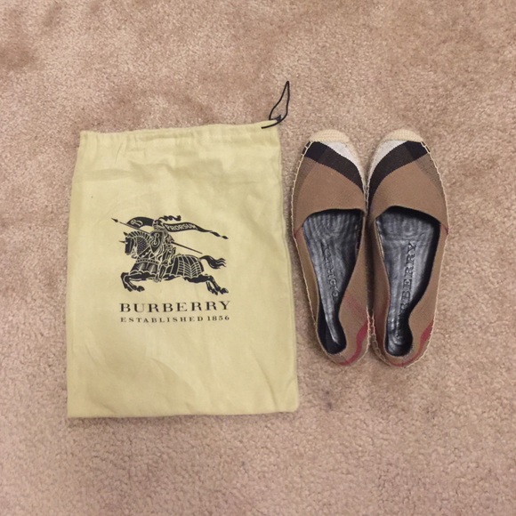 Burberry London Brit checked canvas espadrilles