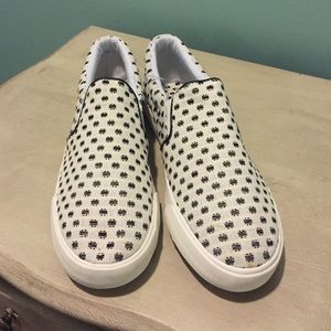 Ann Taylor Loft Loafers Black and White dots