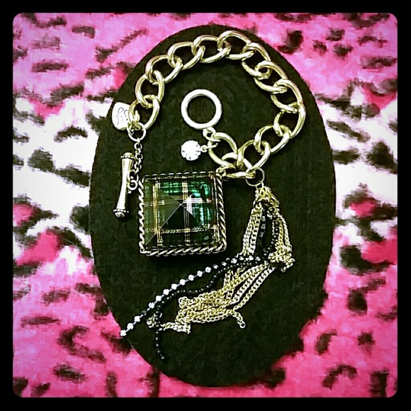 Betsey Johnson Vintage Plaid Bracelet