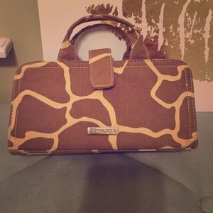 Sephora giraffe print cosmetic bag