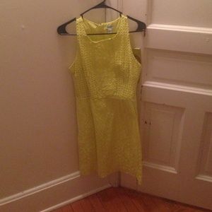 Old navy bright yellow lace dress