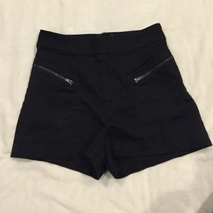 High Waisted Black Shorts
