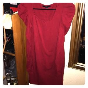 Red Long Sleeve Forever 21 Dress