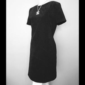 Maren Vintage Black Suede Dress  70's- 80's era