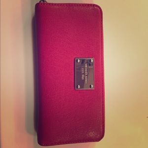 Michael Kors red leather wallet