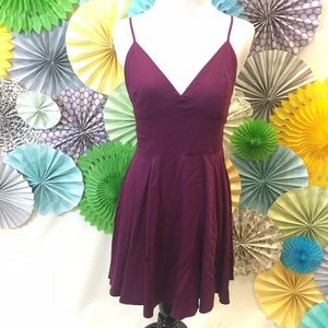 Urban Outfitters Thin Strap Plum Dress
