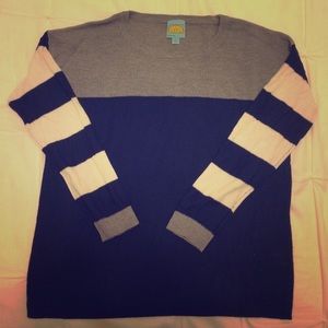 C&C California stripped sleeve sweater