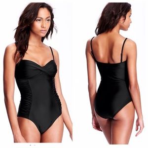 Ruched-side swimsuit