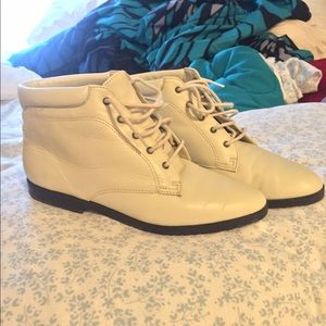 Vintage white boots