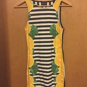 Lemon stripe dress