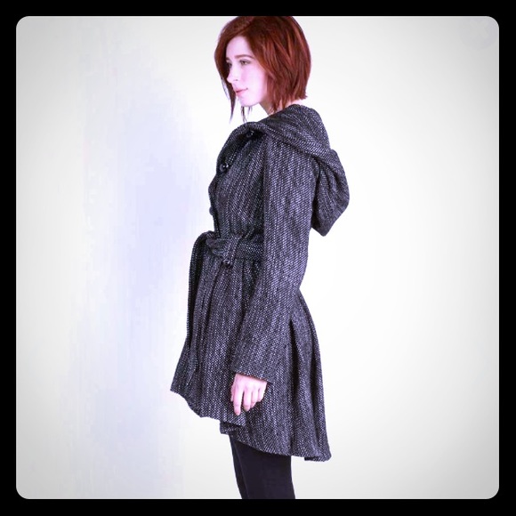 Steve Madden hooded peacoat from Modcloth new med